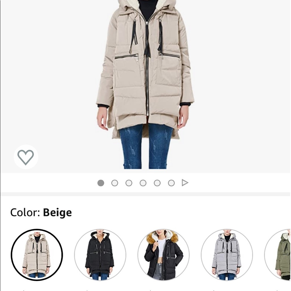 Beige Down Jacket - image 6